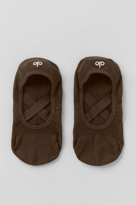 Women's Pivot Barre Sock - Espresso