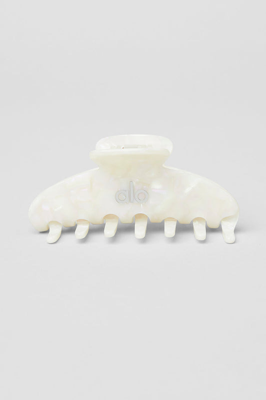 90's Claw Clip - White Pearl