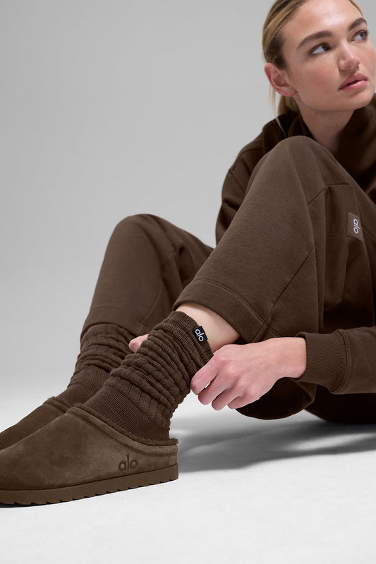 Unisex Scrunch Sock - Espresso