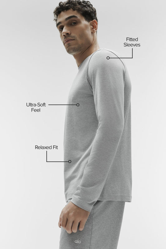 Conquer Reform Crewneck Long Sleeve - Athletic Heather Grey