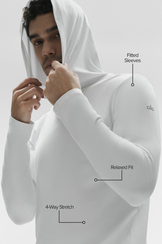 Conquer Reform Long Sleeve With Hood - White