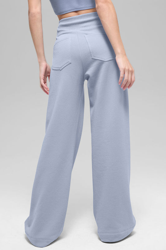 Serenity Wide Leg Sweatpant - Winter Frost