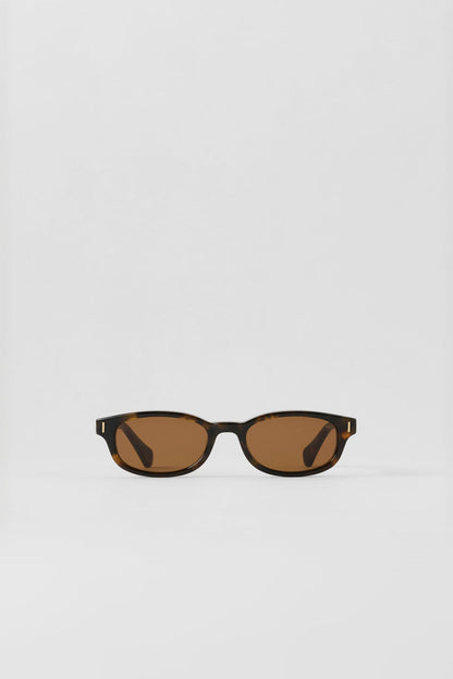 ALO Skinny Oval Sunglasses - Tortoise