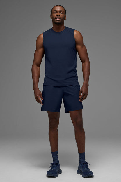 ALO Vapor Muscle Tank - Navy