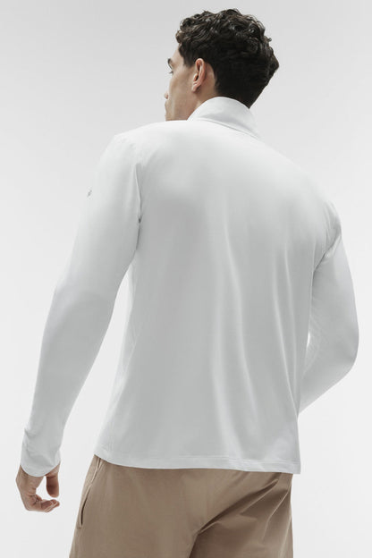 Conquer 1/4 Zip Reform Long Sleeve - White