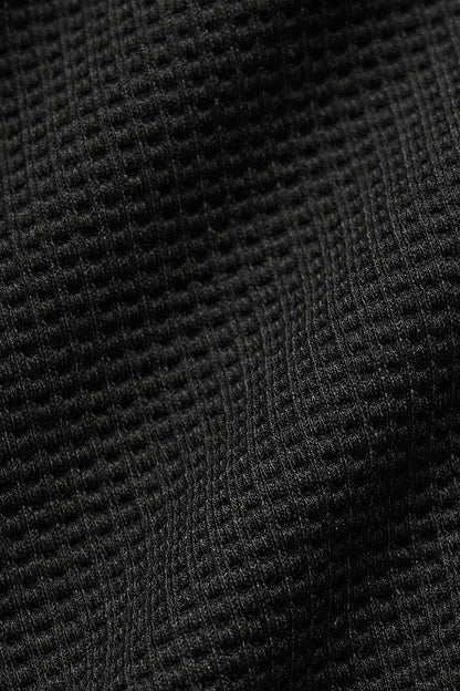 Waffle Lounge Hoodie - Black