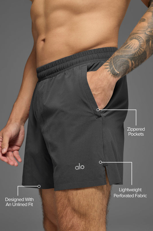 5" Traction Running Short - Anthracite