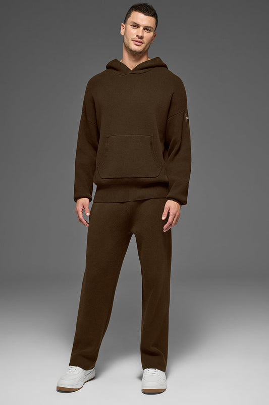 Scholar Hooded Sweater - Espresso