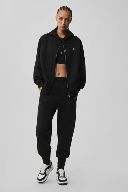 Accolade Full Zip Hoodie - Black