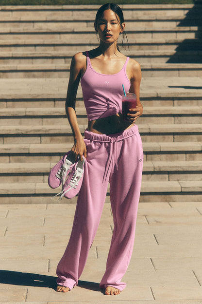 Accolade Straight Leg Sweatpant - Candy Heart Pink