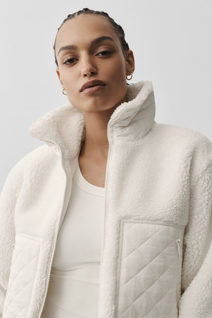 Sherpa Edge Bomber - Ivory