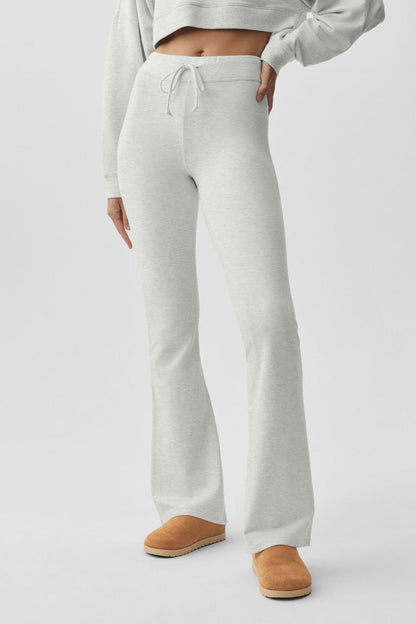 Sway Bootcut Sweatpant - White Heather