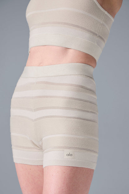 Sport Play High-Waist Knit Short - Ivory/Alabaster